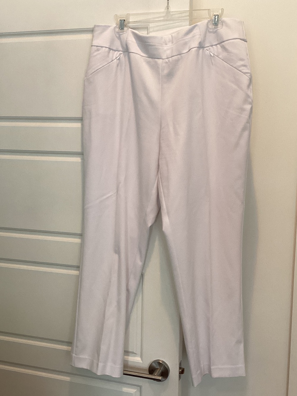 White  Pull-On Pants